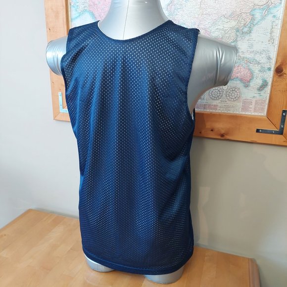 Basketball BC- Reversible Jersey Mesh Navy and White Men's Size Small - Picture 4 of 11